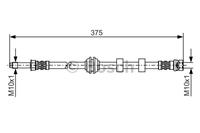 BOSCH Bremsschläuche 1 987 476 626 Bremsschlauch FORD,MONDEO II Kombi BNP,COUGAR EC_,MONDEO II BAP,MONDEO II Stufenheck BFP,MONDEO I Kombi BNP