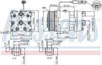Airconditioning compressor NISSENS 89459