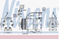 Airconditioning compressor NISSENS 89476