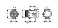 ford COMPRESSOR FIESTA5/FUSION 14TDCi 02-