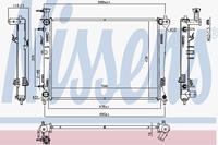 Kühler, Motorkühlung Nissens 66778