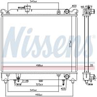 NISSENS Wasserkühler 606692 Kühler,Motorkühler SUZUKI,VITARA ET, TA,VITARA Cabrio ET, TA,X-90 EL