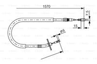 mercedes-benz Handremkabel