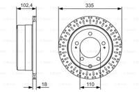 Remschijf BOSCH 0 986 479 A61, 1 deel