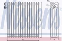 Verdampfer, Klimaanlage NISSENS 92283