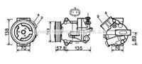 opel Compressor, airconditioning