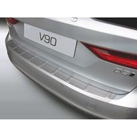 ABS Achterbumper beschermlijst passend voor Volvo V90 9/2016- Brushed Alu Look Ribbed