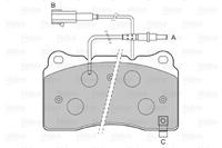 Valeo Bremsbeläge 598772 Bremsklötze,Scheibenbremsbelag ALFA ROMEO,LANCIA,147 937,159 Sportwagon 939,156 Sportwagon 932,GIULIETTA 940,156 932,159 939