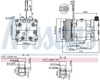 Airconditioning compressor NISSENS 89518