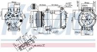 NISSENS Kompressor 89481 Klimakompressor,Klimaanlage Kompressor RENAULT,ESPACE IV JK0/1_