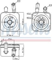 Ölkühler, Motoröl Nissens 90853