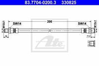 Bremsschlauch ATE 83.7704-0200.3