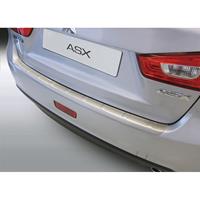 ABS Achterbumper beschermlijst Mitsubishi ASX 11/2012-Brushed Alu' Look