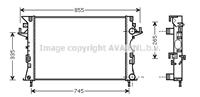Kühler, Motorkühlung AVA RTA2292