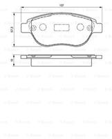 BOSCH Bremsbeläge CITROËN,PEUGEOT 0 986 494 602 425222,425235,425250 Bremsklötze,Scheibenbremsbelag,Bremssteine,Bremsbelagsatz, Scheibenbremse 425252