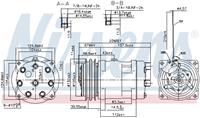 Airconditioning compressor NISSENS 89636