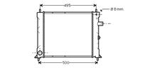 rover RADIATEUR BENZINE TYPE II 1,4 -AUTO zonder AIRCO