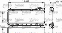 Kühler, Motorkühlung Valeo 734577