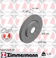Zimmermann Bremsscheiben 540.5303.20 Scheibenbremsen,Bremsscheibe SUZUKI,SWIFT IV FZ, NZ