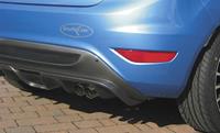 100% RVS Sportuitlaat Ford Fiesta VII 1.6 (120pk) 9/2008- 2x80mm Racing