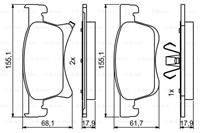 opel Garniture De Frein