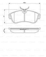 BOSCH Bremsbeläge 0 986 461 147 Bremsklötze,Scheibenbremsbelag NISSAN,ALMERA II Hatchback N16,PRIMERA P11,PRIMERA Hatchback P11,ALMERA Mk II N16