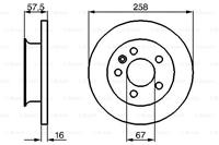 Bremsscheibe Vorderachse Bosch 0 986 478 544