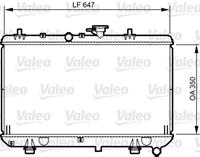 Kühler, Motorkühlung Valeo 734966