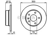 Bremsscheibe Hinterachse Bosch 0 986 478 322