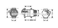 PRASCO Kompressor MSAK404 Klimakompressor,Klimaanlage Kompressor MERCEDES-BENZ,A-CLASS W169,B-CLASS W245