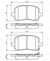 opel Remblokken set BP1240