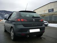100% RVS Sportuitlaat Seat Ibiza 6L 1.4 16v (100pk) 2002- 120x80mm