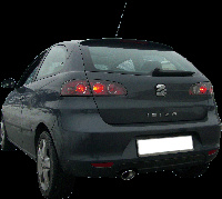 100% RVS Sportuitlaat Seat Ibiza 6L 1.9 SDi/TDi 2002- 120x80mm