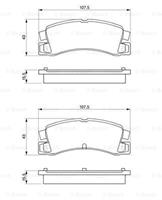 Bremsbelagsatz, Scheibenbremse | BOSCH (0 986 424 383)