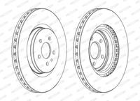 Bremsscheibe Vorderachse Ferodo DDF1001C