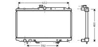 mitsubishi RADIATEUR CARISMA 1.6/1.8 AT 97tot03