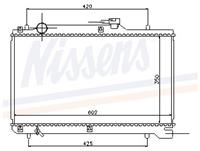 Kühler, Motorkühlung Nissens 64168