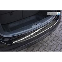 Zwart RVS Achterbumperprotector Seat Alhambra & Volkswagen Sharan II 2010-Ribs'