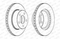 Bremsscheibe Vorderachse Ferodo DDF367-1