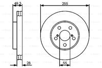 Bremsscheibe Vorderachse Bosch 0 986 479 490