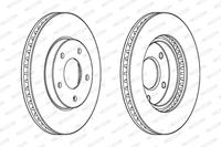 Remschijven FERODO DDF1599, 2 deel