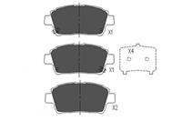 kavoparts Bremsbelagsatz, Scheibenbremse Vorderachse Kavo Parts KBP-9009