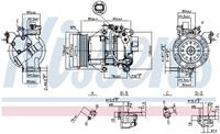 NISSENS Kompressor 89554 Klimakompressor,Klimaanlage Kompressor TOYOTA,YARIS SCP1_, NLP1_, NCP1_