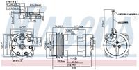 Kompressor, Klimaanlage Nissens 89611