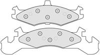 Bremsbelagsatz, Scheibenbremse ABS 38221