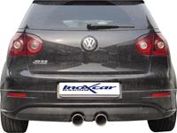 100% RVS Sportuitlaat Volkswagen Golf V R32 3.2 V6 (250pk) 2004- Links/Rechts 102mm