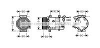 PRASCO Kompressor CNAK255 Klimakompressor,Klimaanlage Kompressor PEUGEOT,CITROËN,DS,207 WA_, WC_,307 SW 3H,207 CC WD_,307 CC 3B,307 3A/C,207 SW WK_