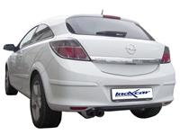 100% RVS Sportuitlaat Opel Astra H GTC 1.6T (180pk) 2007- 2x70mm Racing