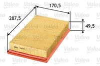 Valeo Luftfilter 585117  MERCEDES-BENZ,DAEWOO,SSANGYONG,190 W201,Stufenheck W124,KOMBI Kombi S124,E-CLASS W124,MUSSO FJ,KORANDO KJ,KORANDO Cabrio KJ