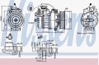 Airconditioning compressor NISSENS 89371